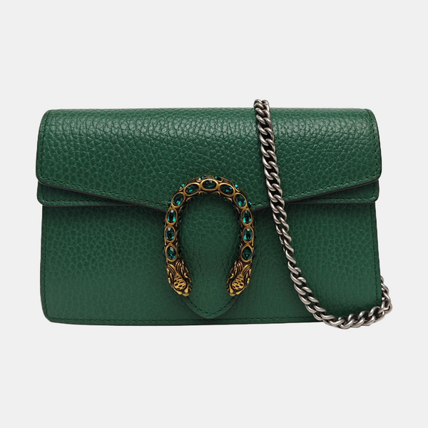 Dionysus Super Mini Calfskin Green