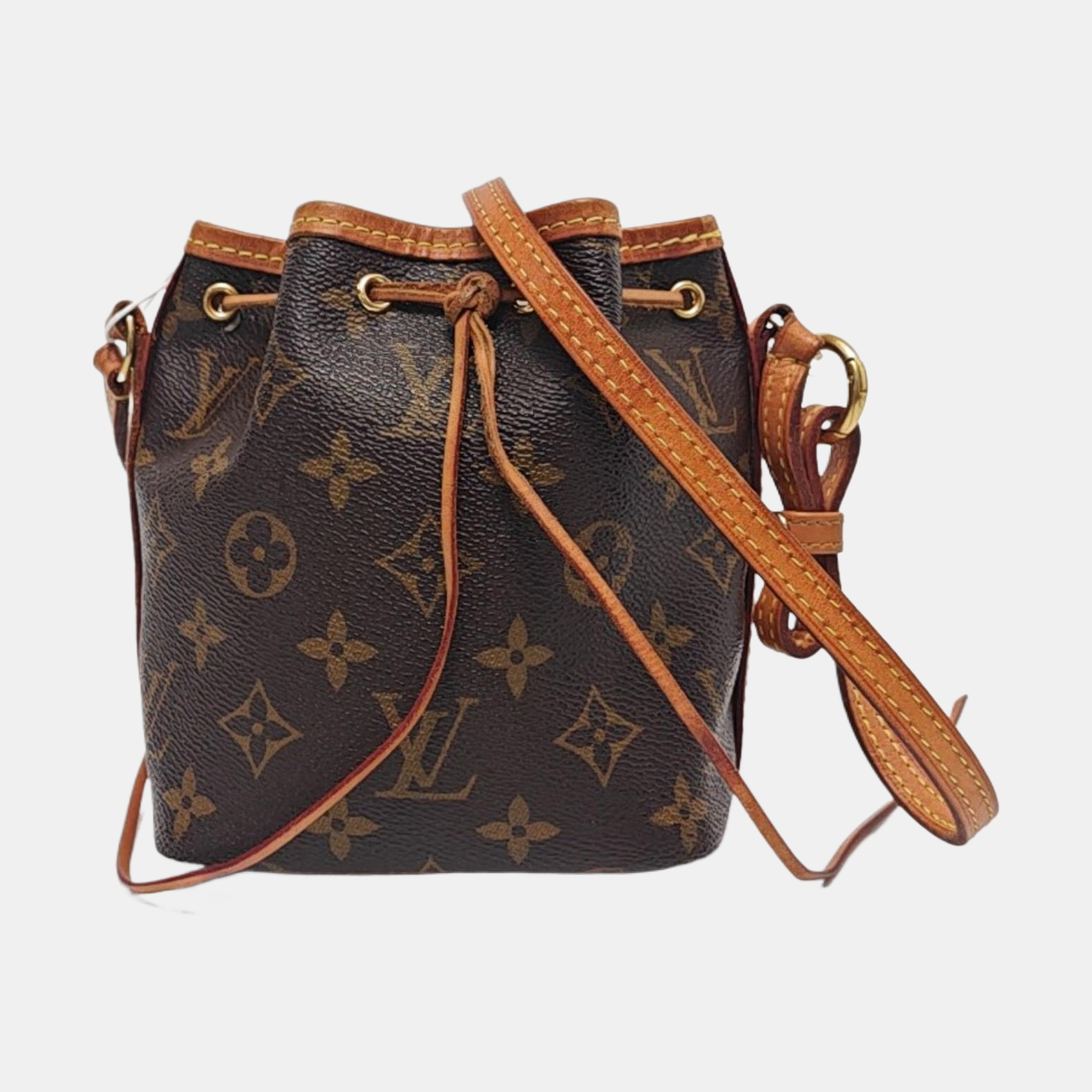 NÉONOÉ Nano Monogram Coated Canvas Brown