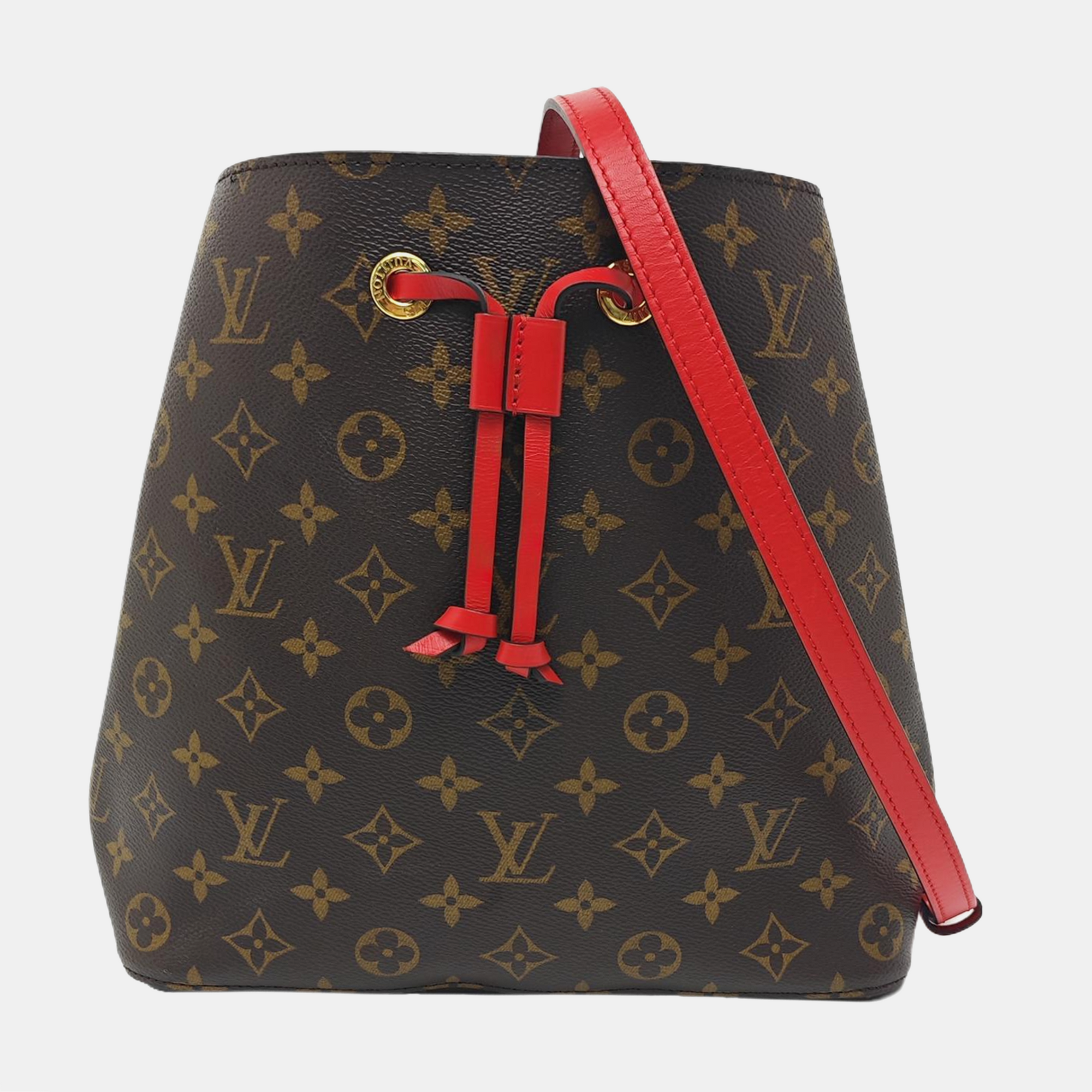 NÉONOÉ MM Monogram Coated Canvas Brown