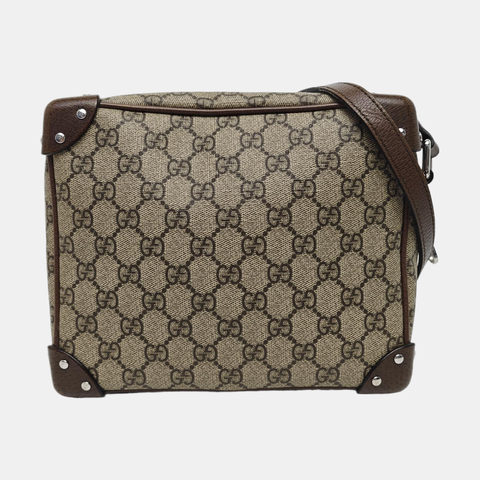 Trunk Monogram Coated Canvas Brown