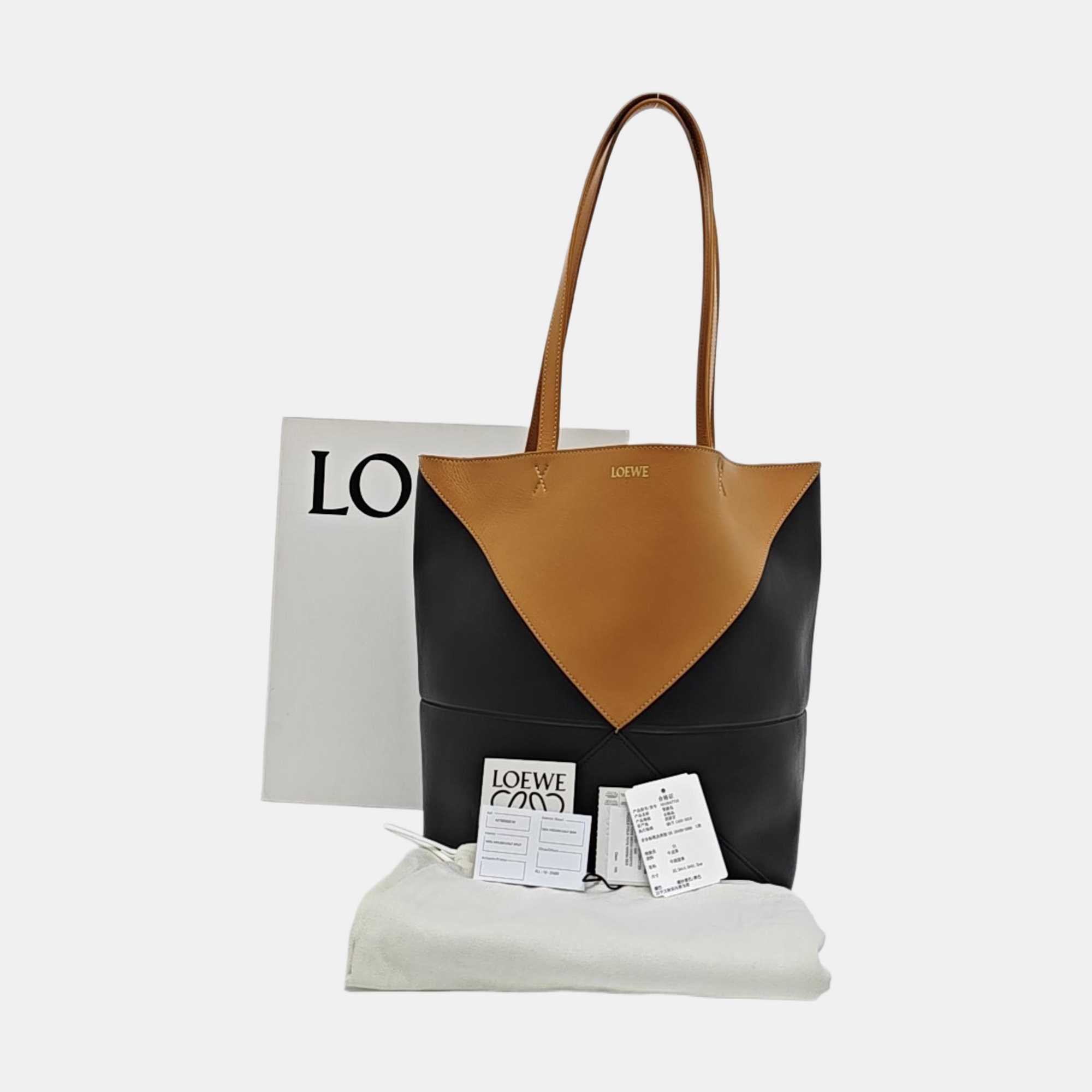 Authenticated pre-owned  Puzzle Fold Medium Calfskin Multicolor - Tote Bag at Looply