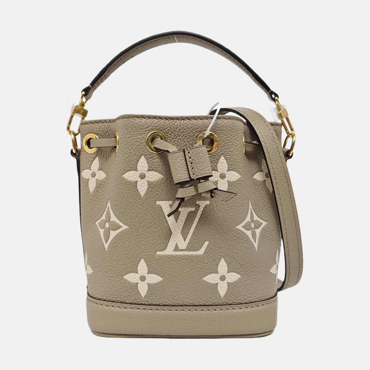 NOÉ Nano Monogram Calfskin Gray