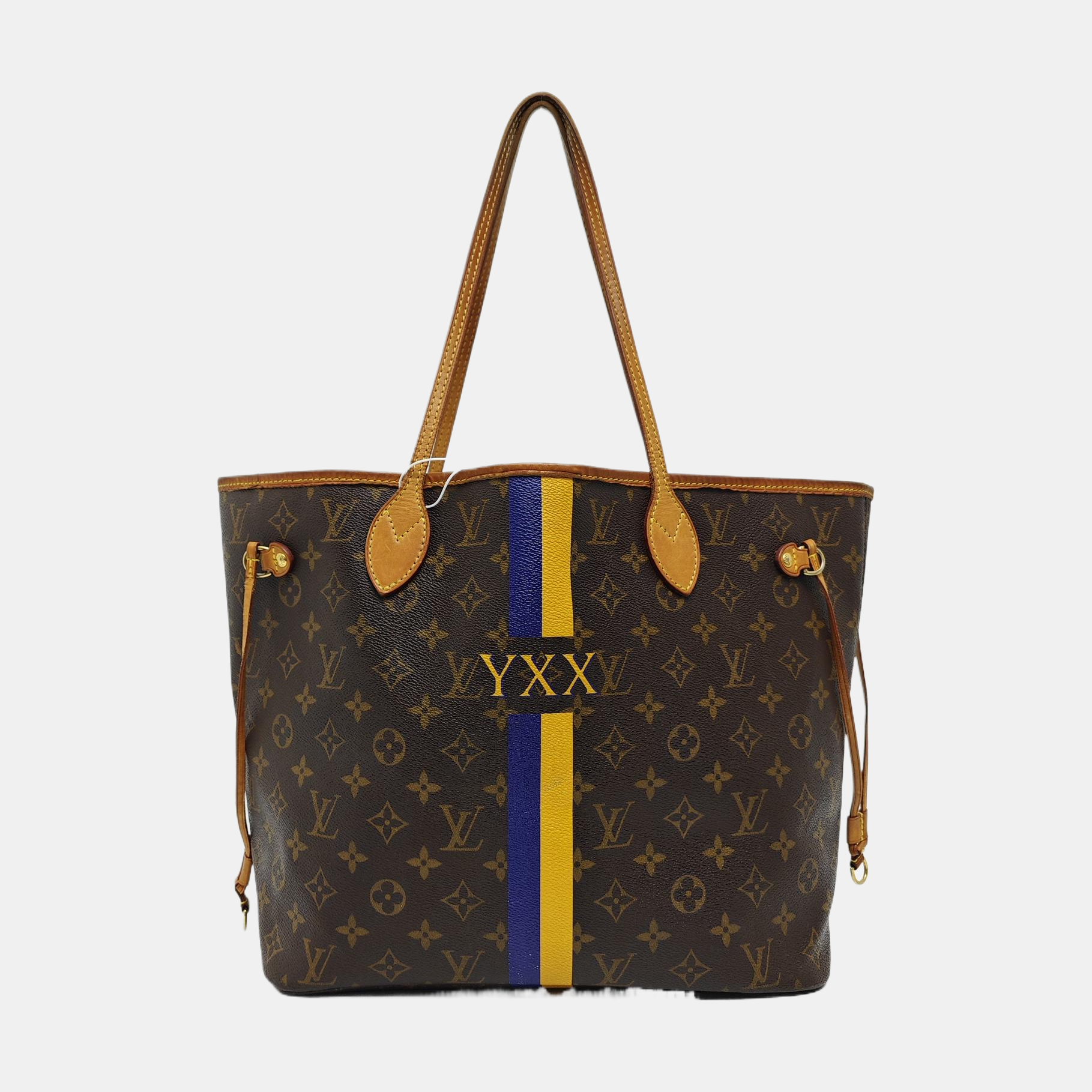 NEVERFULL MM Monogram Coated Canvas Brown