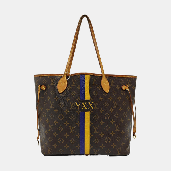 NEVERFULL MM Monogram Coated Canvas Brown