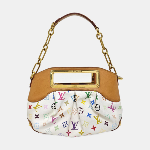 JUDY PM Monogram Coated Canvas White