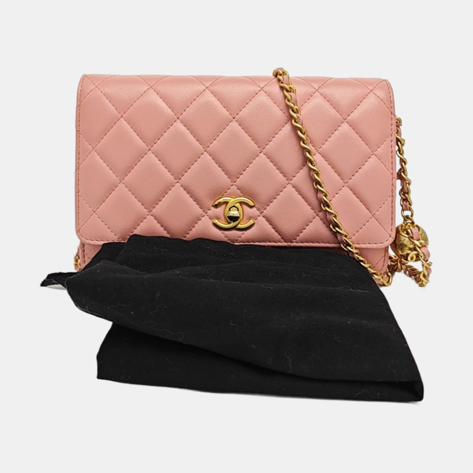 TRENDY CC Quilted Lambskin Pink