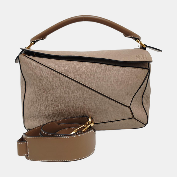 Puzzle Medium Calfskin Brown