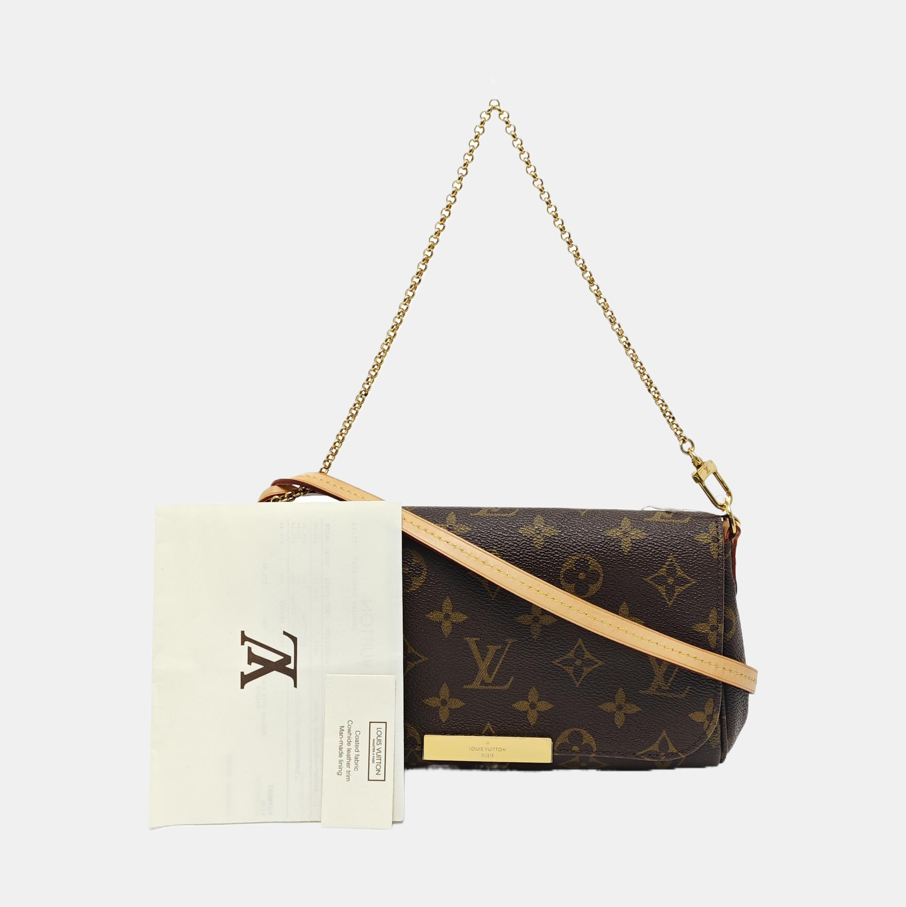 FAVORITE MM Monogram Coated Canvas Brown