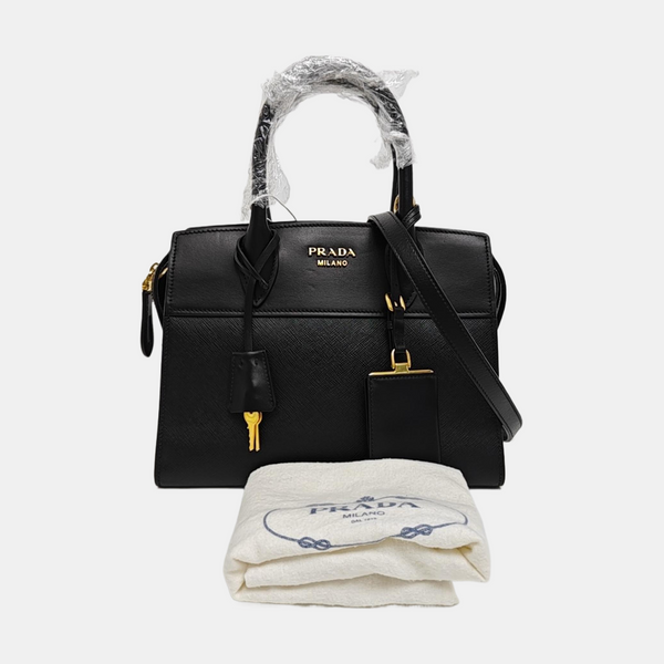 Esplanade Saffiano Calfskin Black