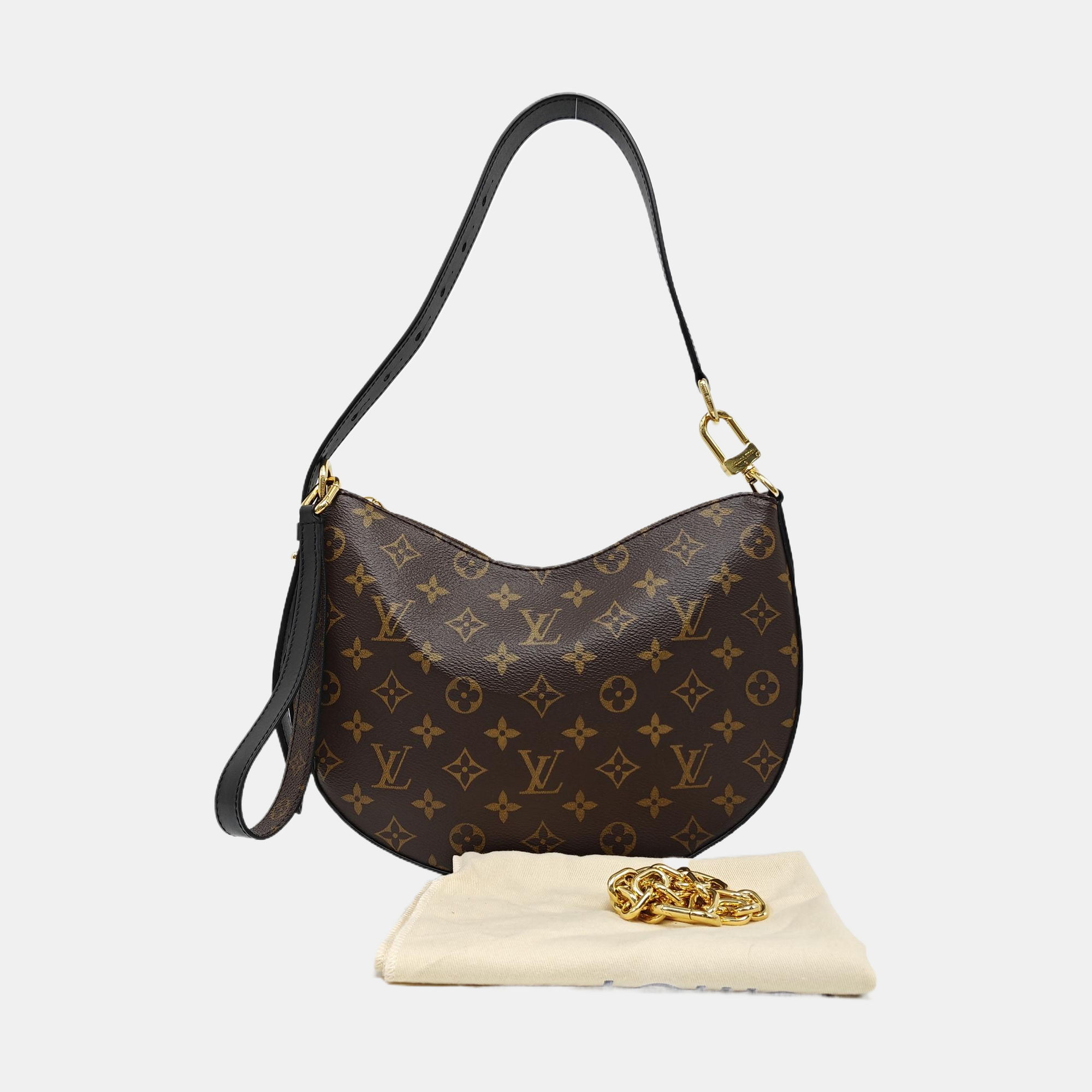 COOKIE BB Monogram Coated Canvas Brown