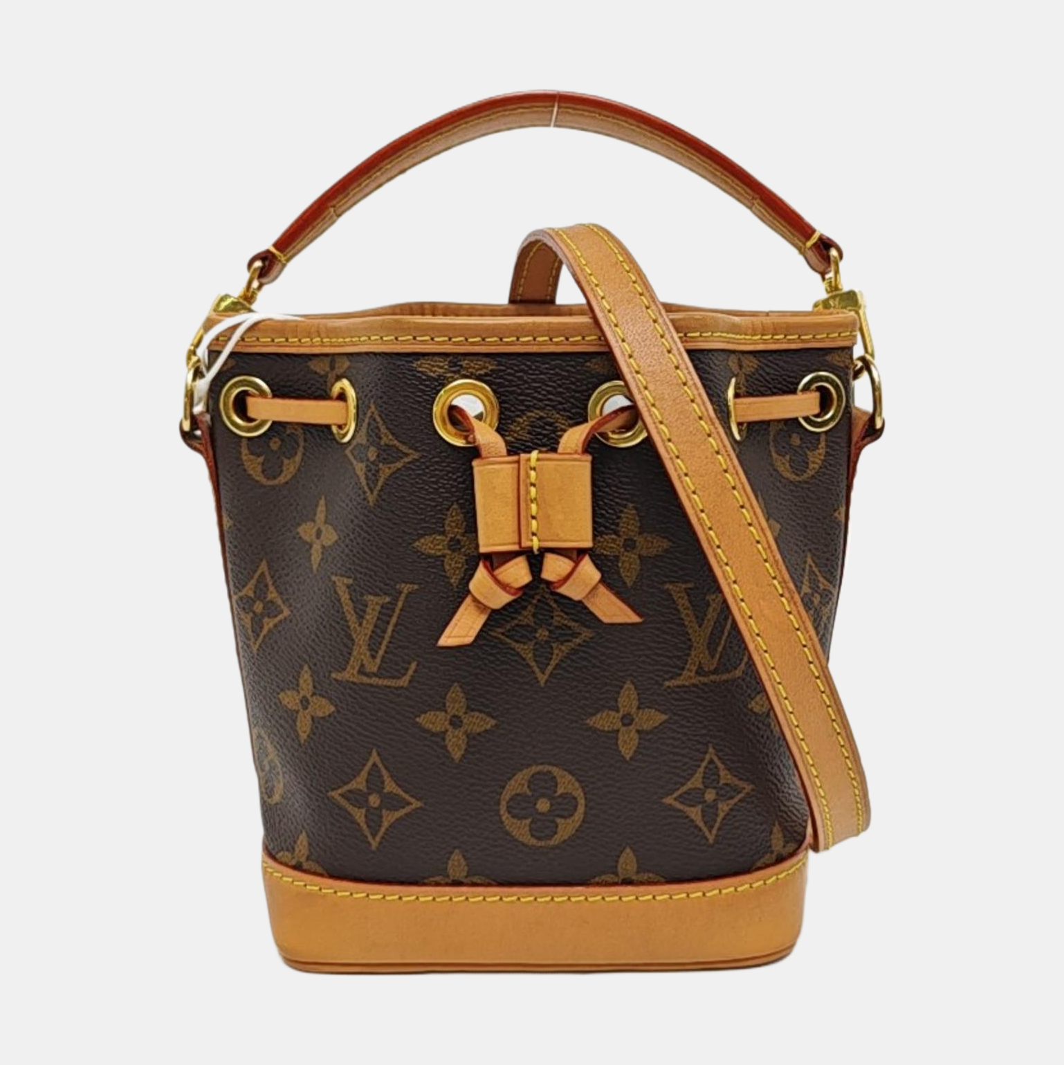 NOÉ Nano Monogram Coated Canvas Brown