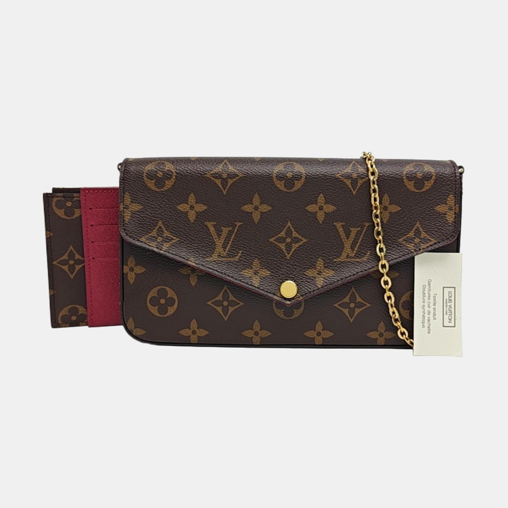 FÉLICIE Monogram Lona Revestida Marrón