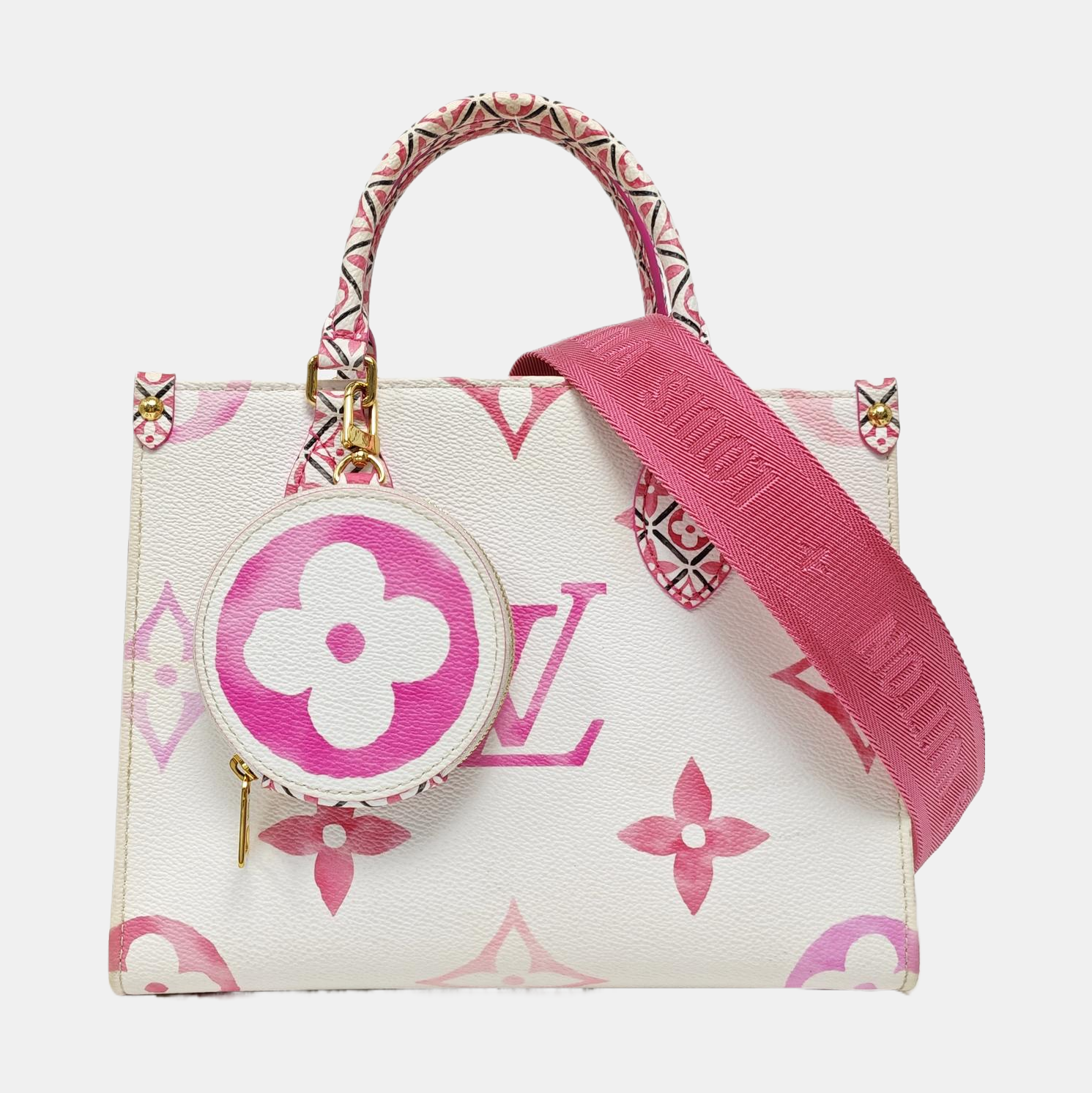 ONTHEGO PM Monogram Coated Canvas White