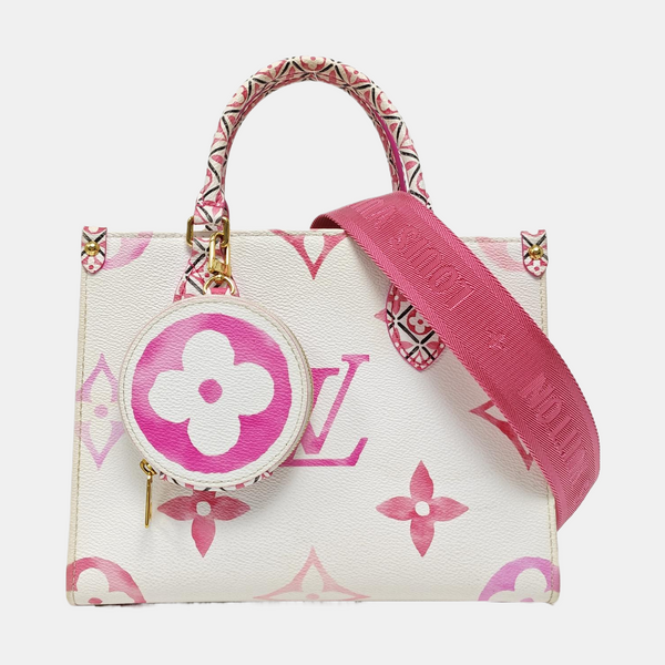 ONTHEGO PM Monogram Coated Canvas White