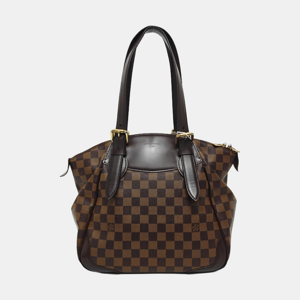 VERONA MM Damier Ebene Coated Canvas Brown