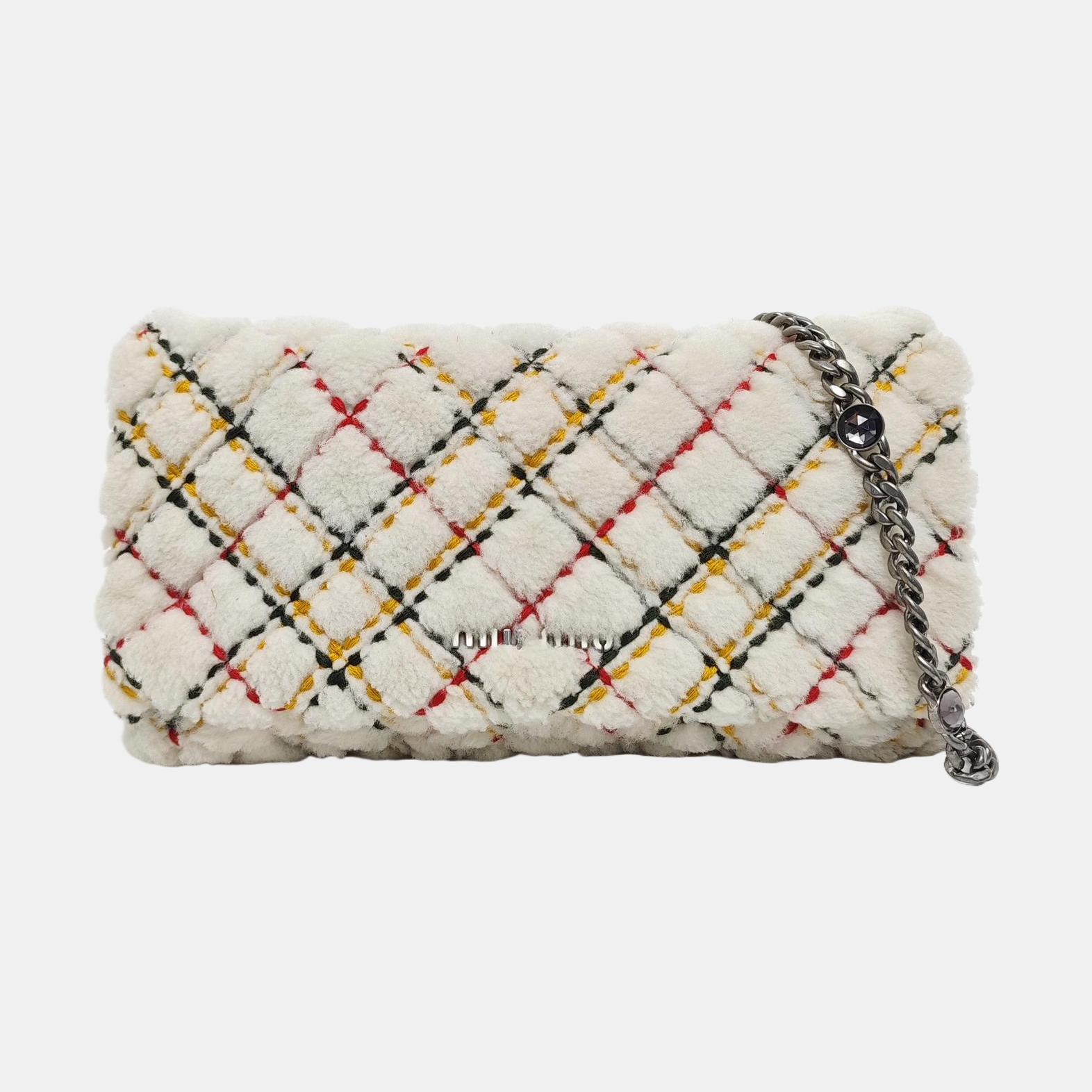 Fabric Crossbody Bag White