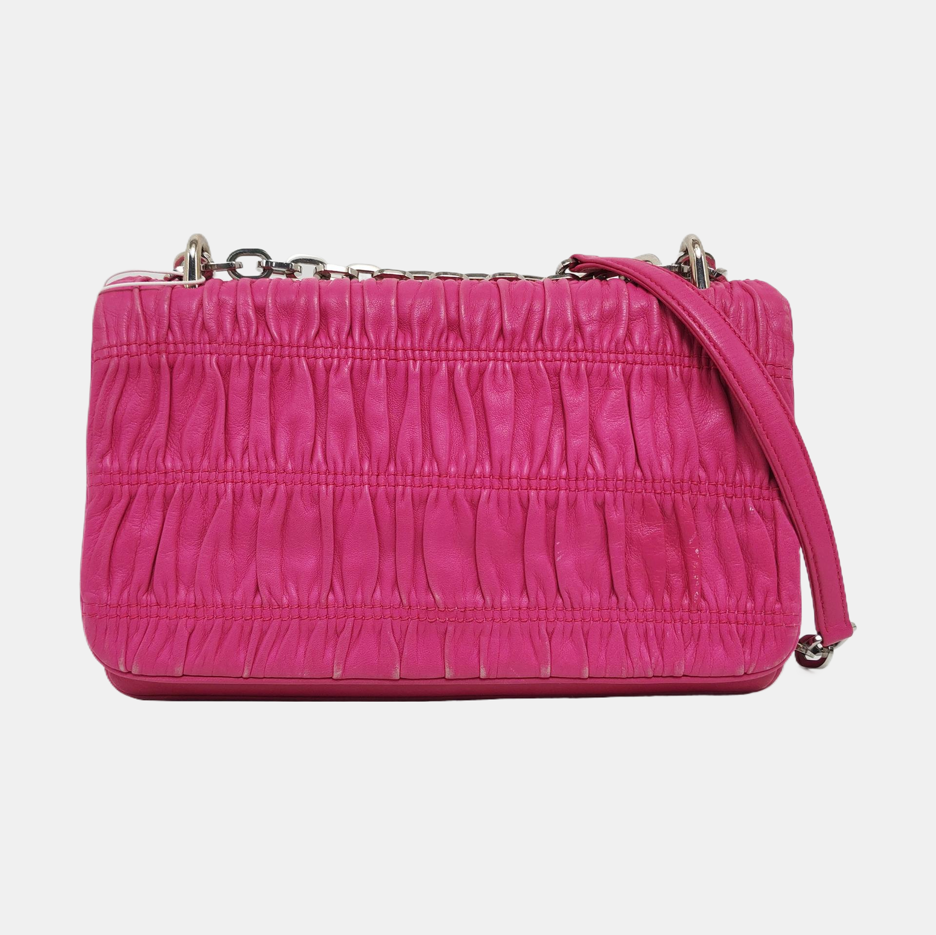 Quilted Lambskin Shoulder Bag Red