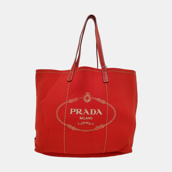 Fabric Tote Bag Red