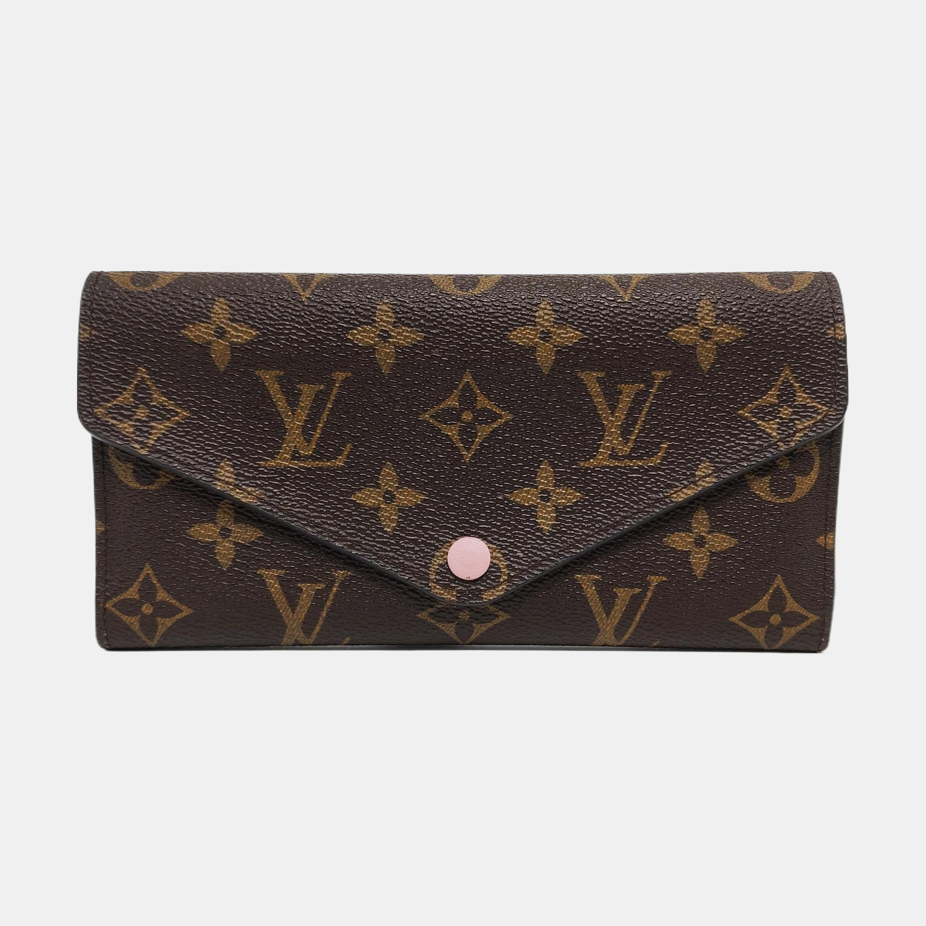 JOSÉPHINE Monogram Coated Canvas Brown Wallet
