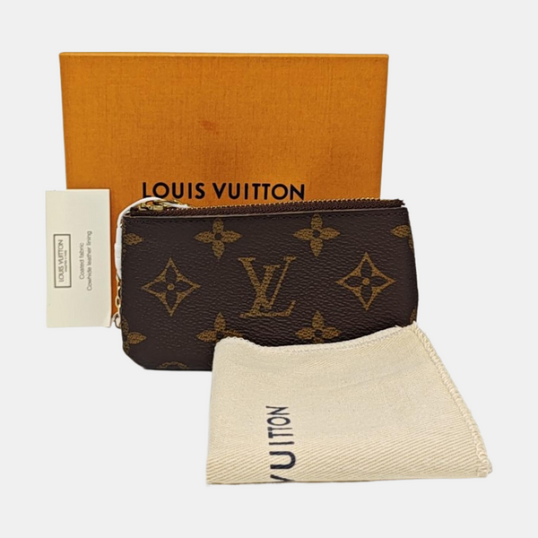 Monogram Coated Canvas Key Pouch Brown