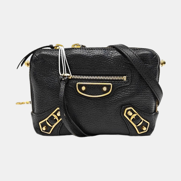 Calfskin Shoulder Bag Black