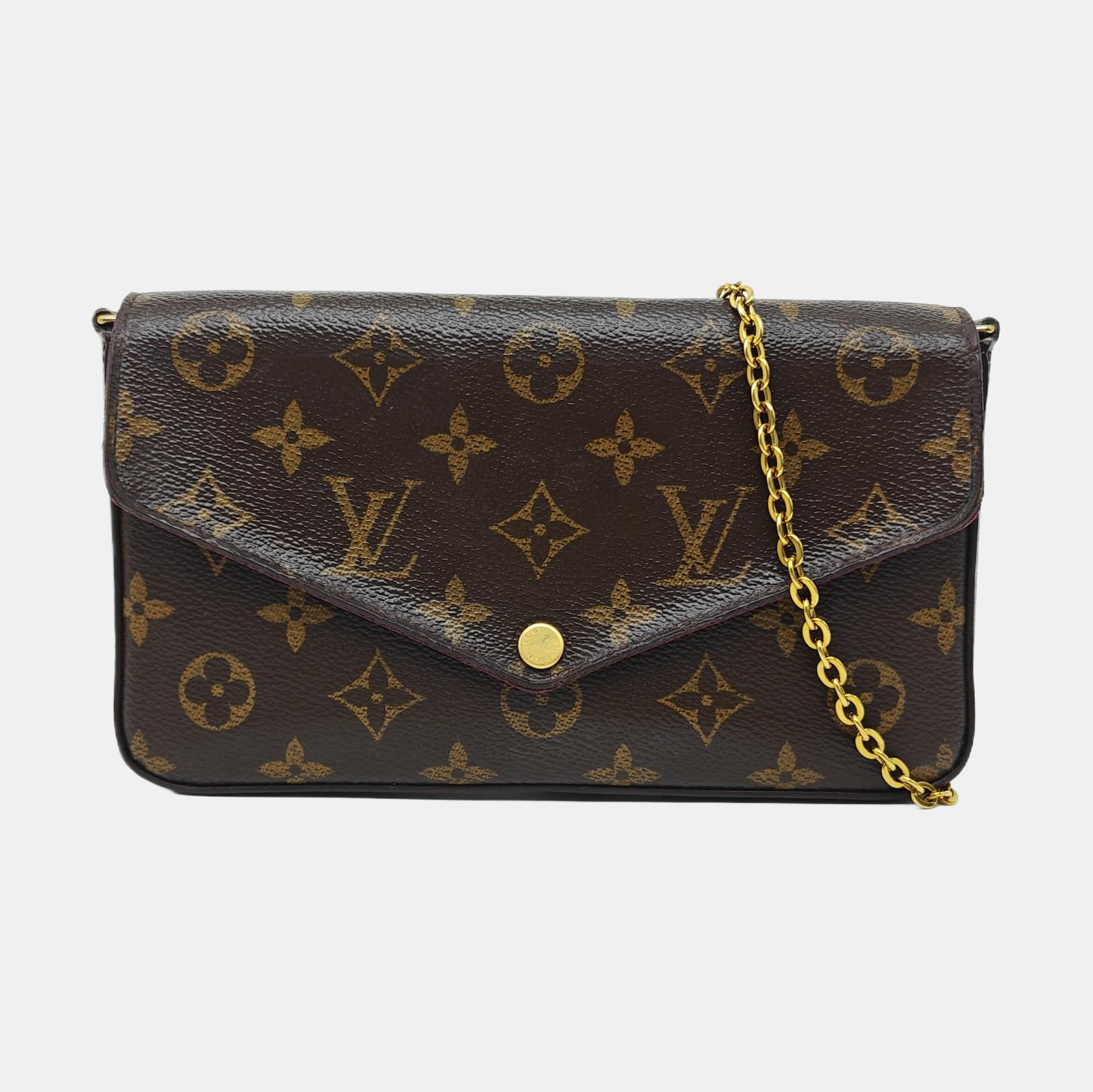 FÉLICIE Monogram Coated Canvas Brown