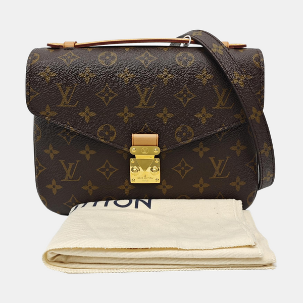 MÉTIS MM Monogram Coated Canvas Brown