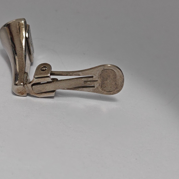 Metal Silver Clip On Earrings