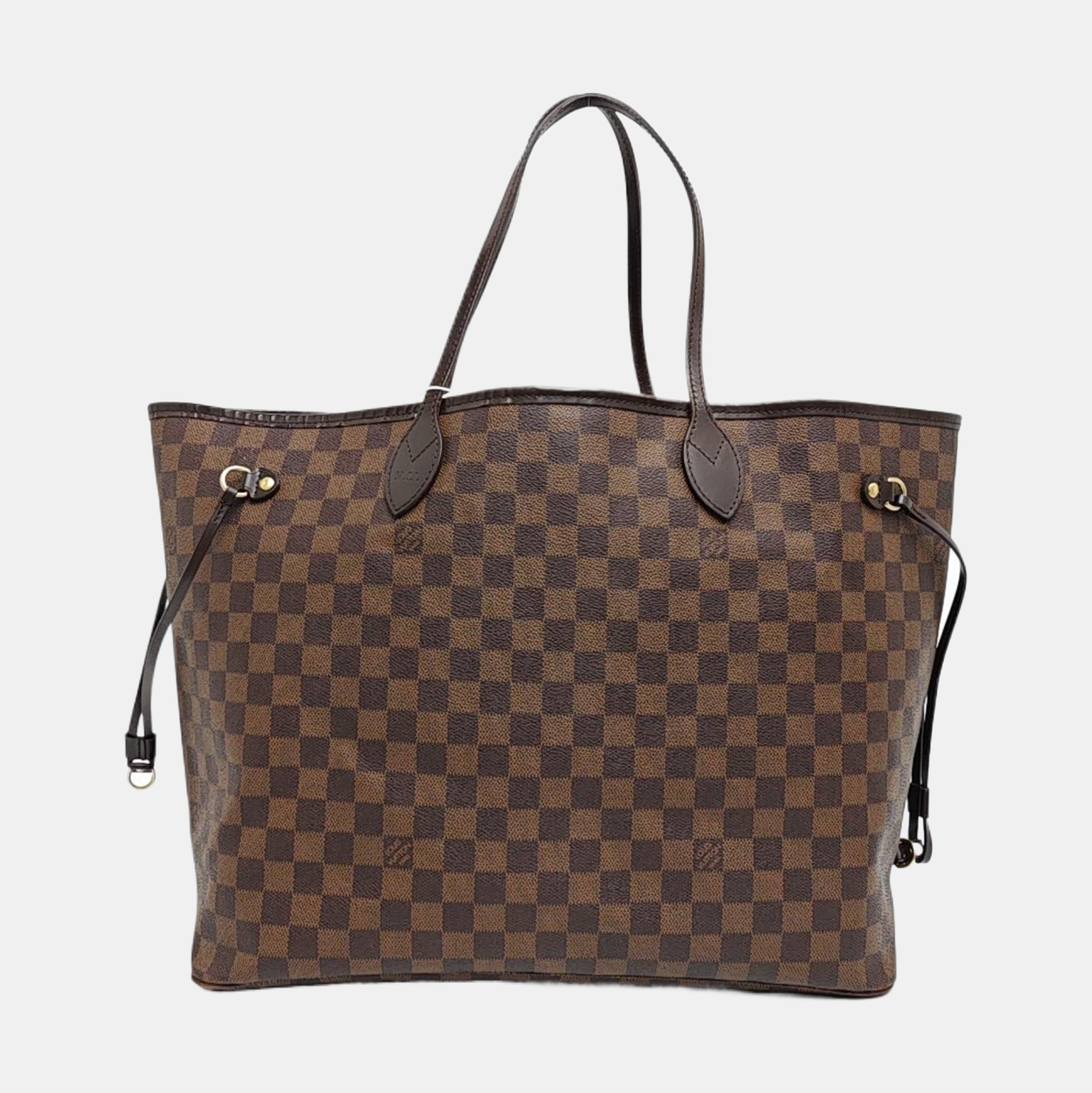NEVERFULL GM Damier Ebene Coated Canvas Brown