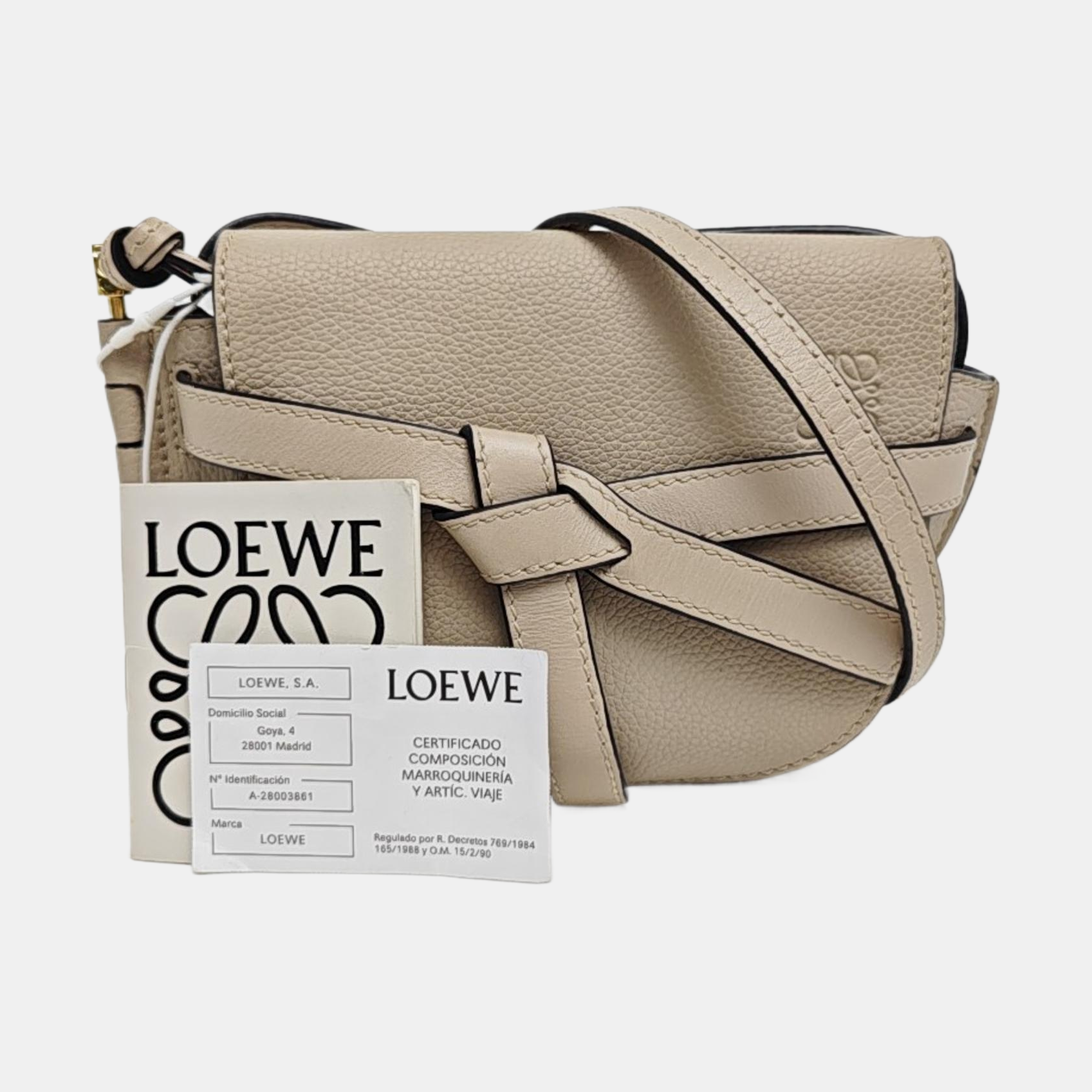 Gate Mini Calfskin Gray