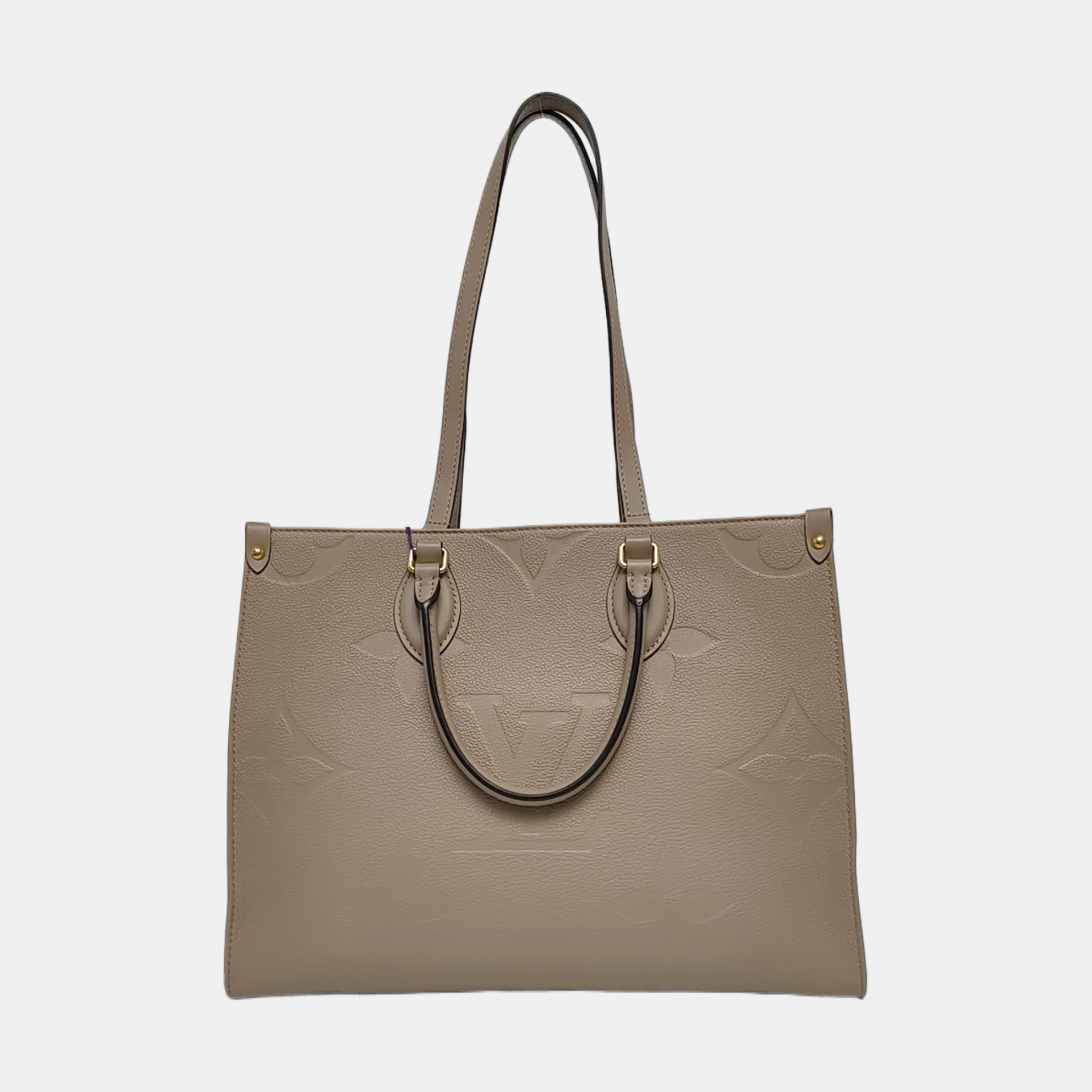 ONTHEGO MM Monogram Calfskin Gray