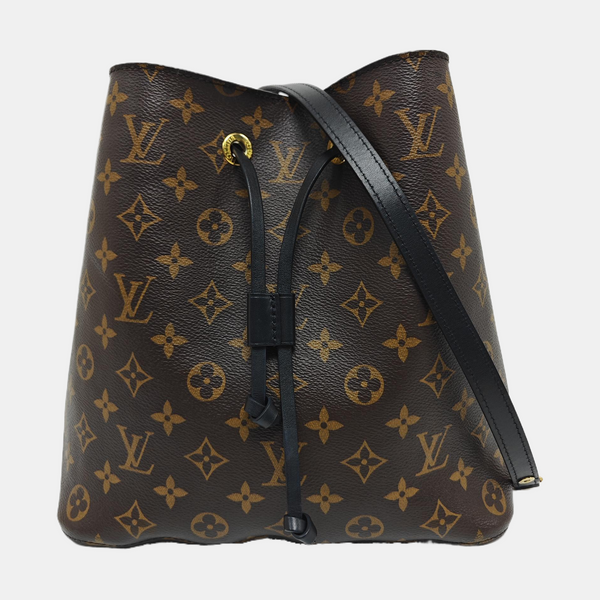 NÉONOÉ MM Monogram Coated Canvas Brown