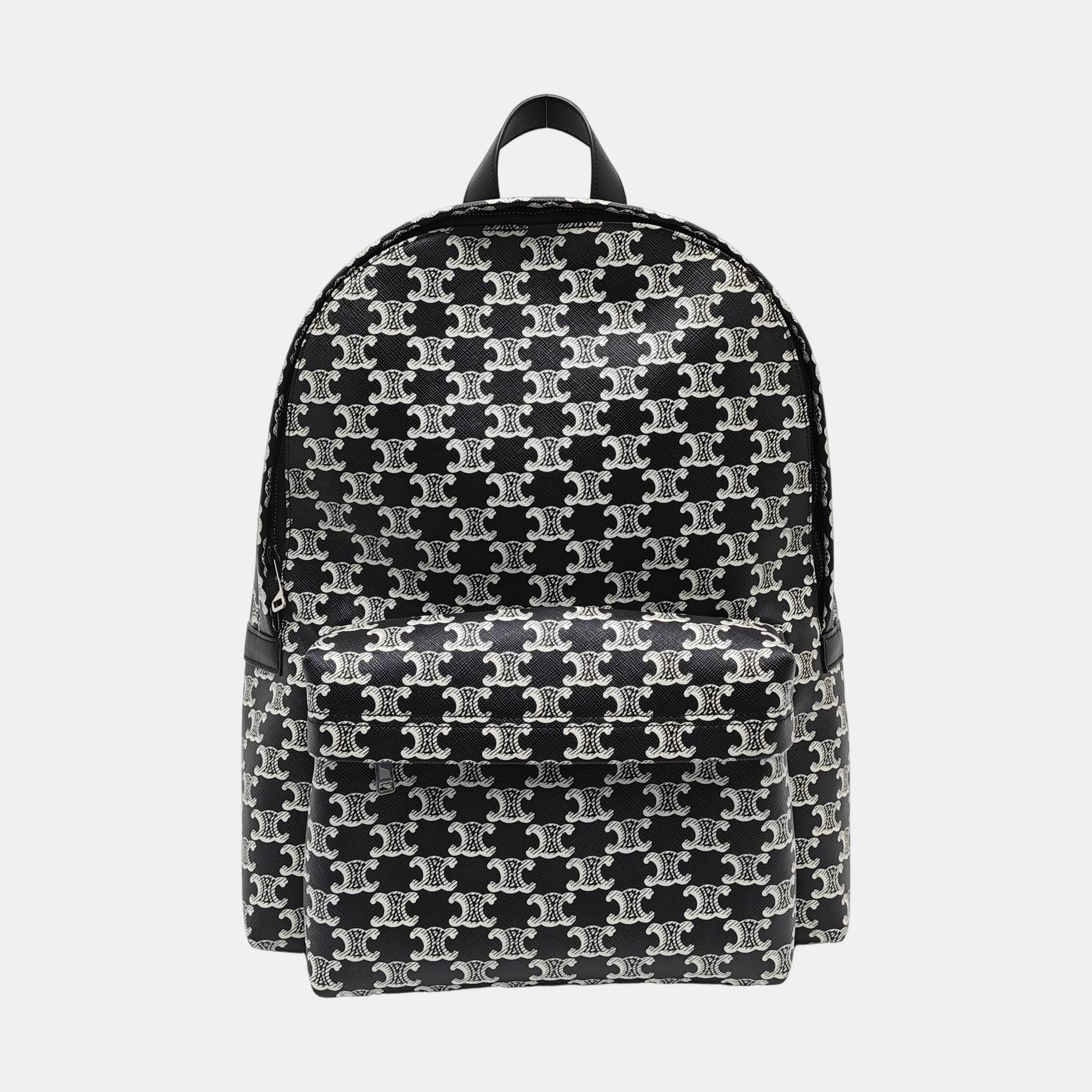 Coated Canvas Backpack Black