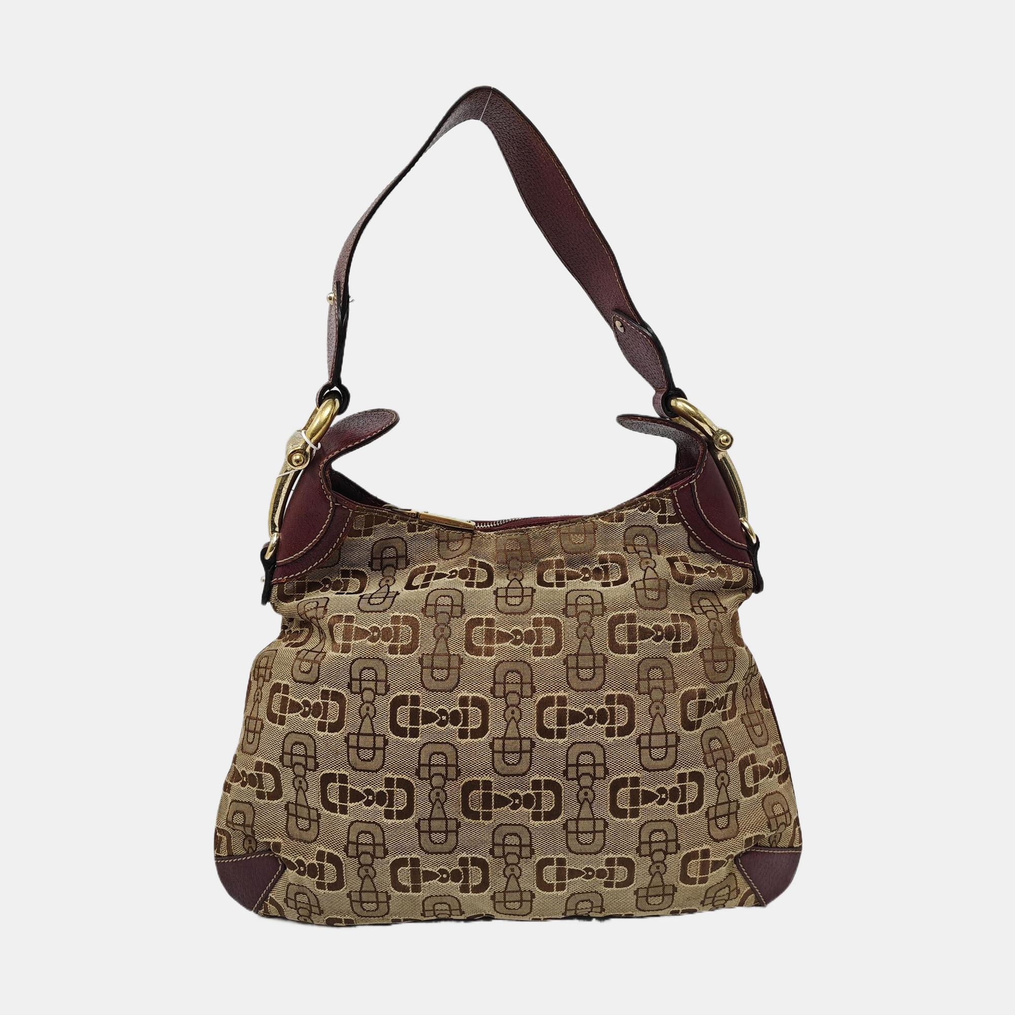Monogram Canvas Top Handle Bag Brown