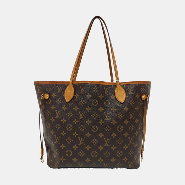NEVERFULL MM Monogram Coated Canvas Brown