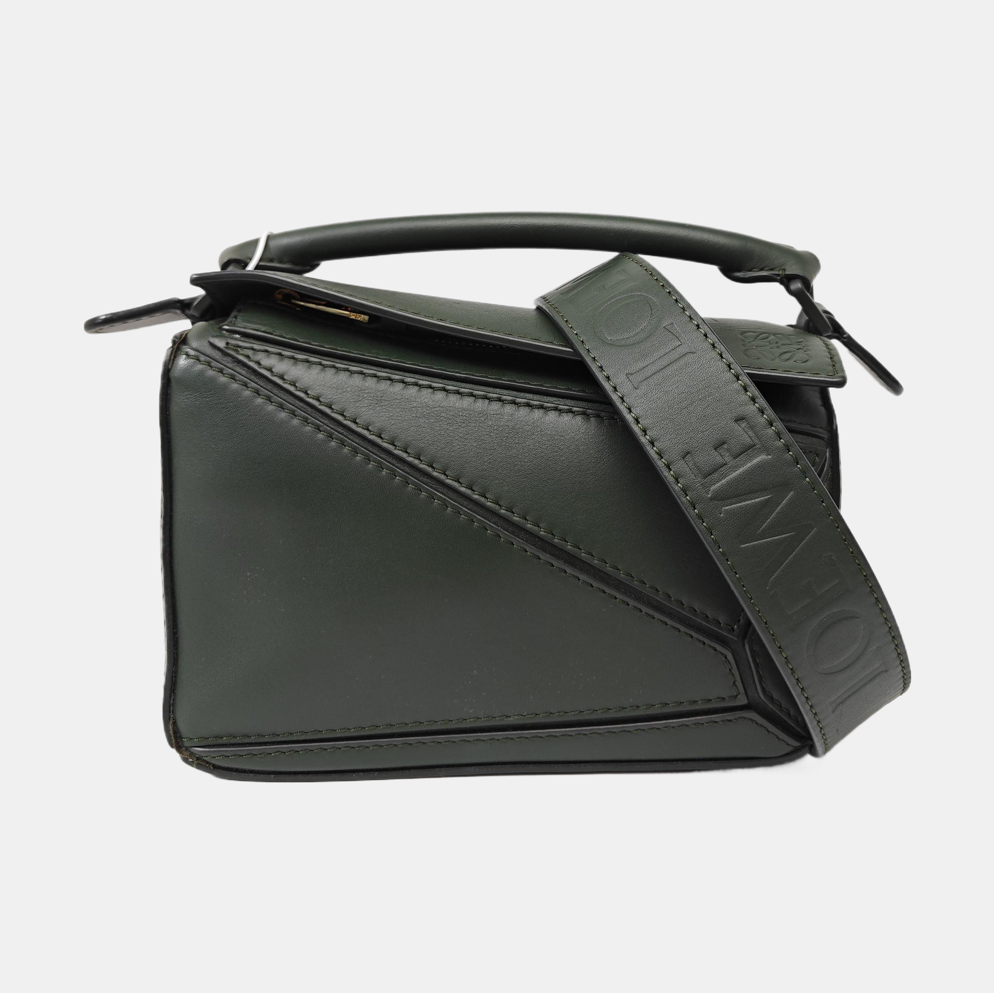 Puzzle Mini Calfskin Green