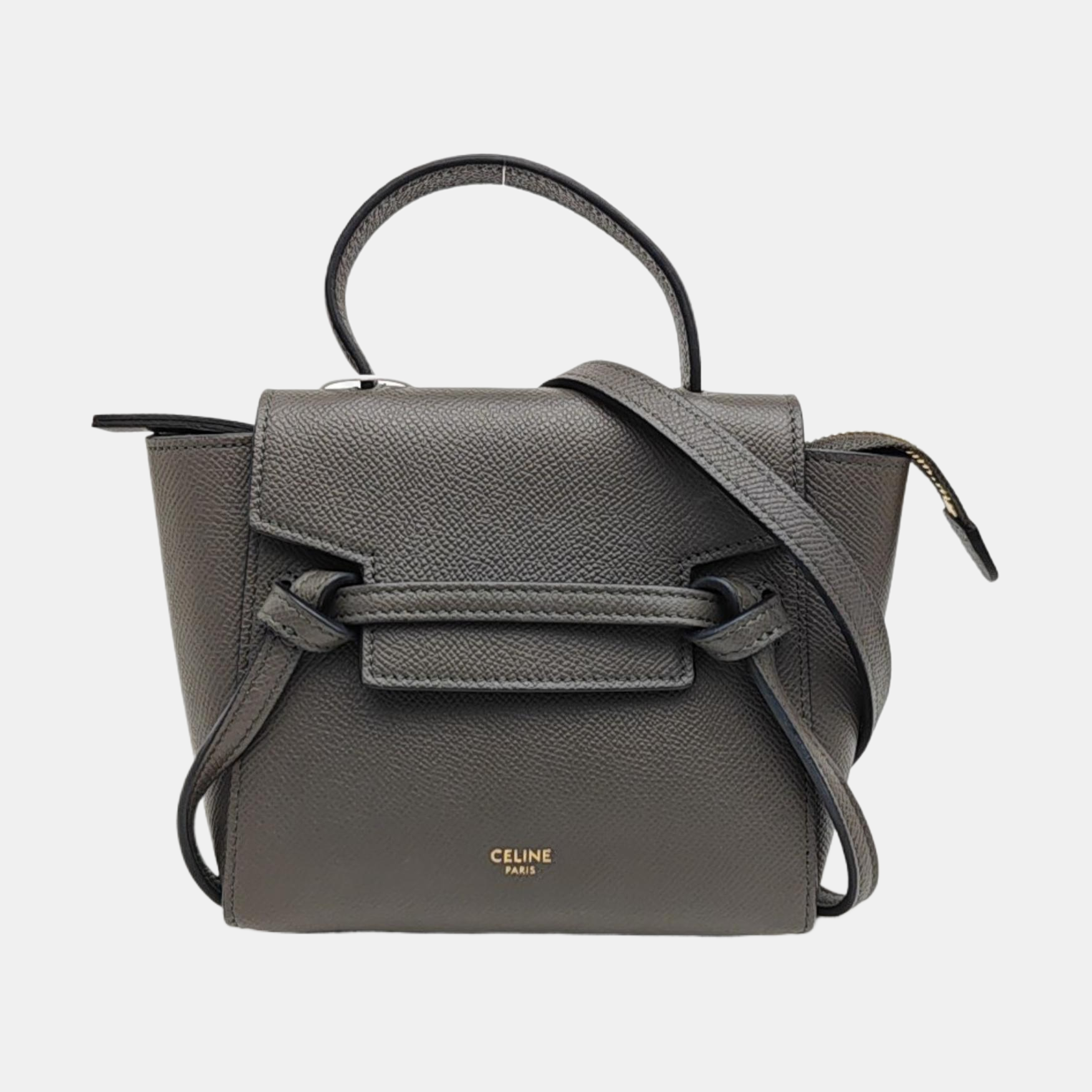 BELT PICO Calfskin Gray