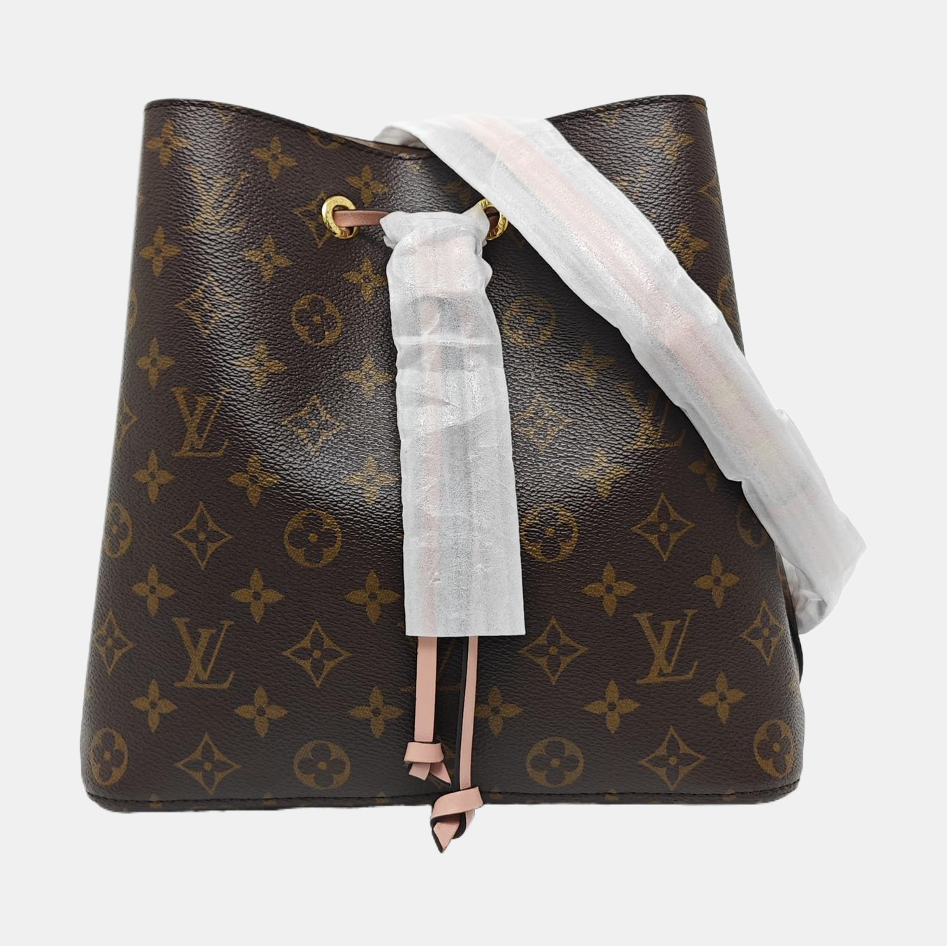NÉONOÉ MM Monogram Coated Canvas Brown