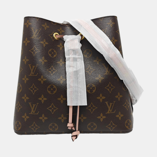 NÉONOÉ MM Monogram Coated Canvas Brown