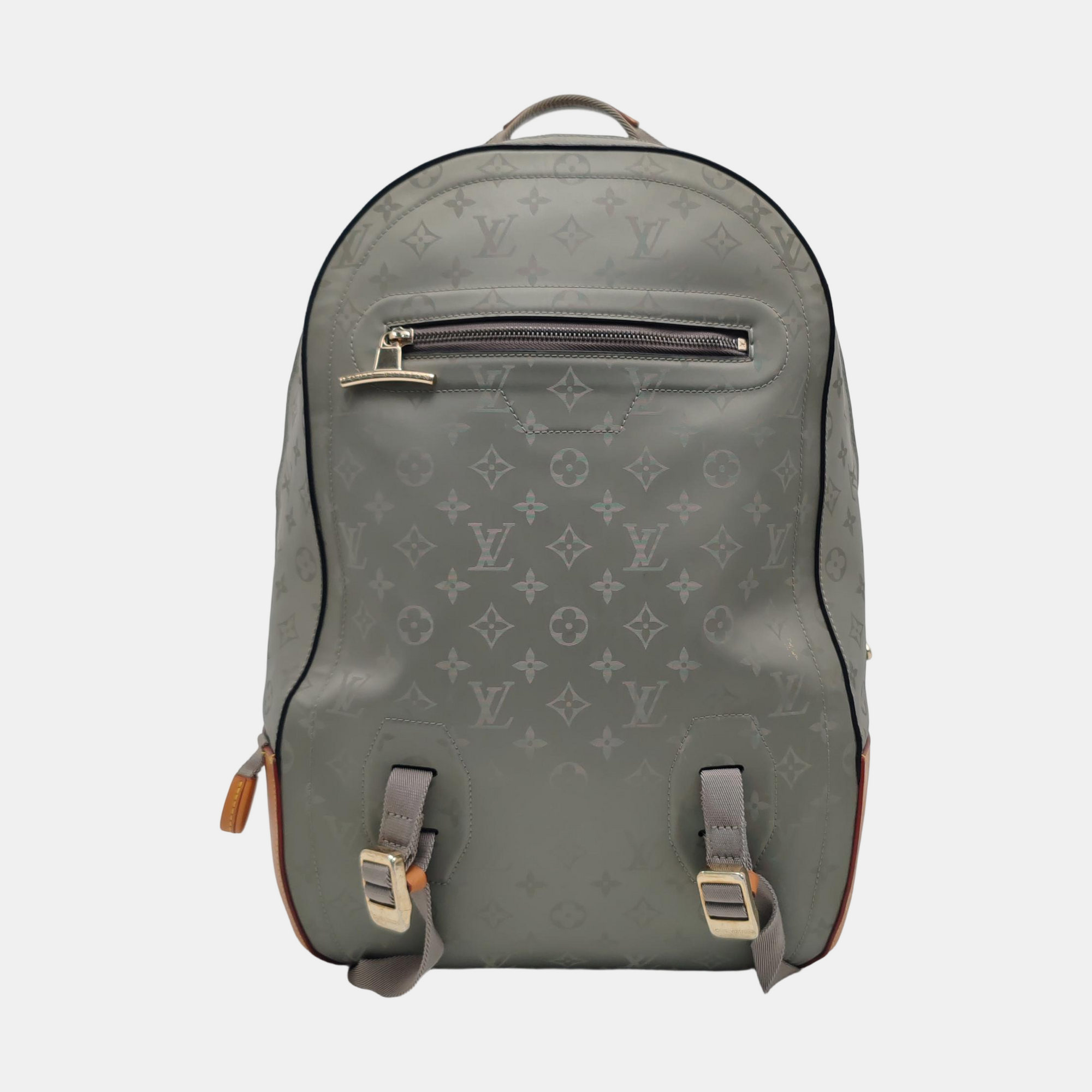Monogram Coated Canvas PM Gray