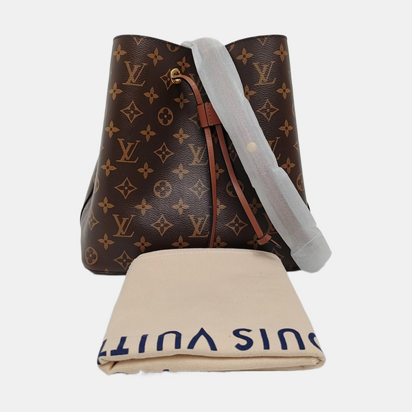NÉONOÉ MM Monogram Coated Canvas Brown