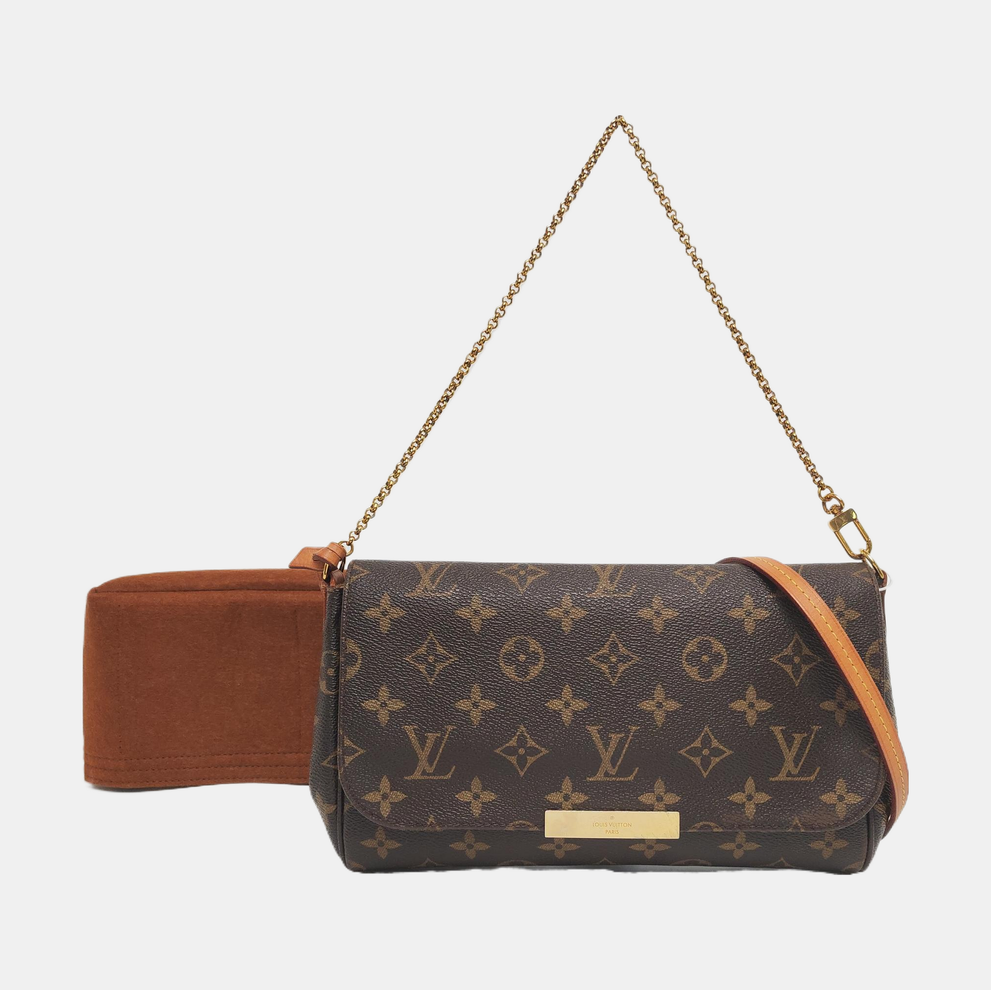 FAVORITE MM Monogram Coated Canvas Brown
