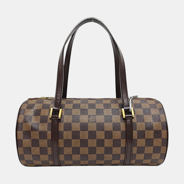 PAPILLON 30 Damier Ebene Coated Canvas Brown