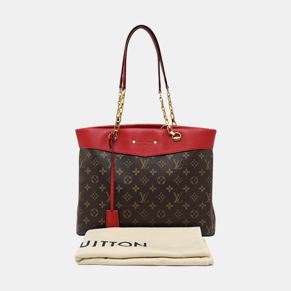 PALLAS MM Monogram Coated Canvas Brown
