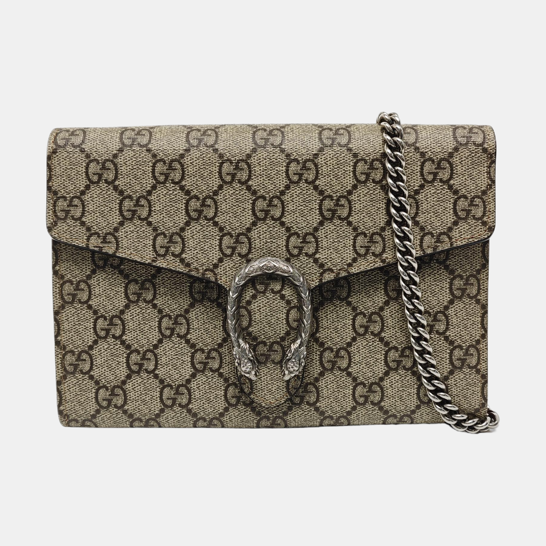 Dionysus Monogram Coated Canvas Beige