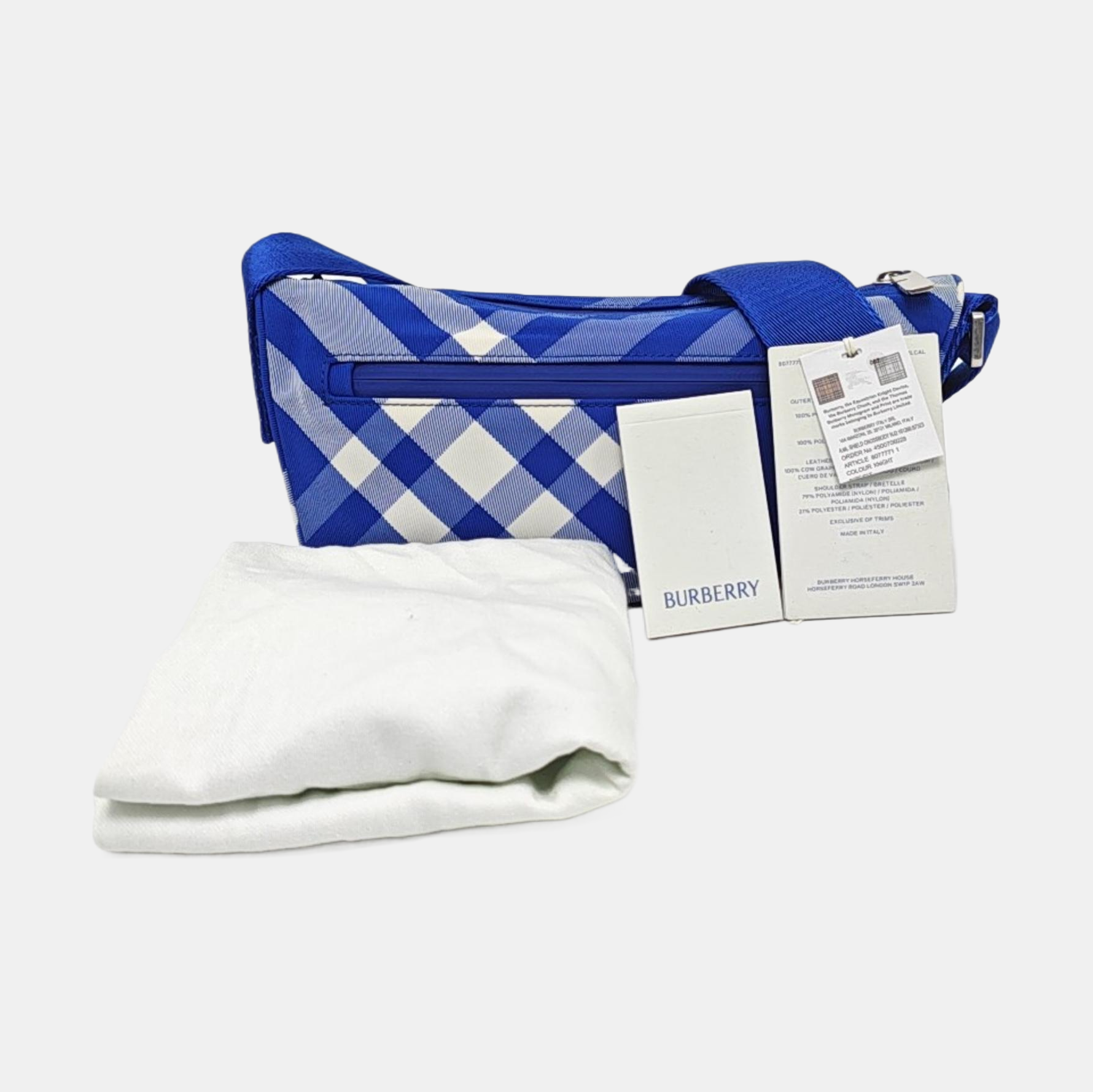 Canvas Crossbody Bag Blue