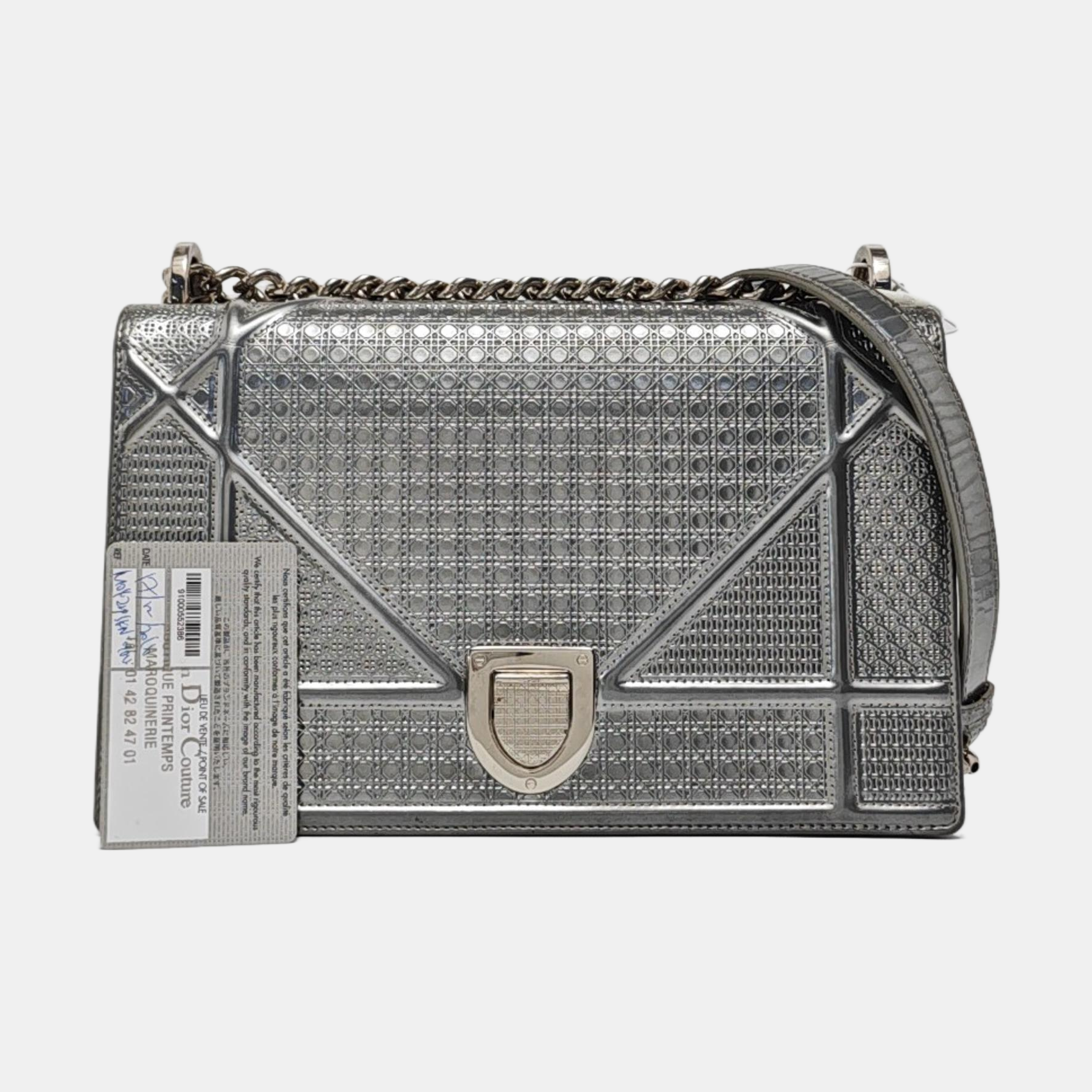 Diorama Medium Calfskin Gray