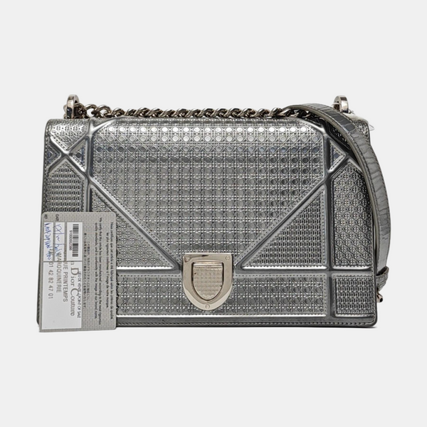 Diorama Medium Calfskin Gray