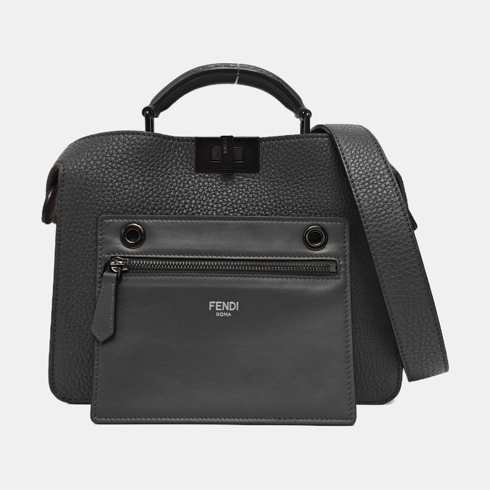 Peekaboo Small Calfskin Gray
