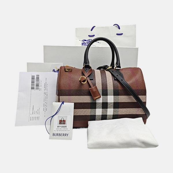 Coated Canvas Shoulder Bag Medium Multicolor